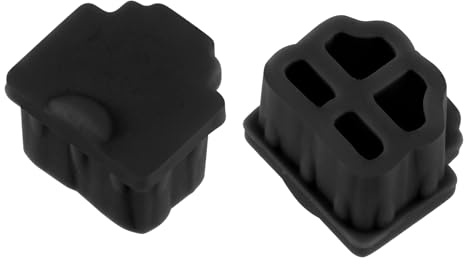 sourcing map 30Stk. RJ11 Silikon Schutz Telefon Modularer Port staubdichte Kappe Abdeckung 9,5mmx7,5mm schwarz