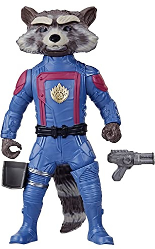 Marvel Studios Gardiens de la Galaxie Vol. 3, Figurine articulée Marvel's Rocket, Jouets de Super-héros pour Enfants, dès 4 Ans