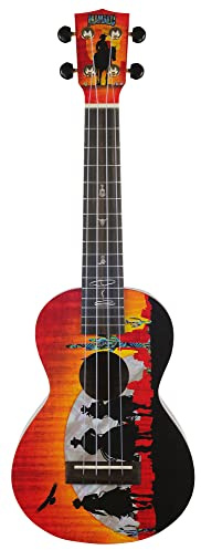 Mahalo MA2WW Artist Elite Series Konzert-Ukulele, Wild-West-Motiv-Grafik