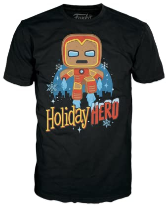Funko Pop! Boxed Tee: Marvel Holiday - Gingerbread Iron Man - 2XL