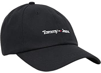 Tommy Hilfiger Baseballmütze Jeans verstellbare Mütze mit Schirm Artikel AW0AW14596 TJM Sport Cap, 0GJ Black, Einheitsgröße