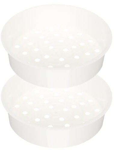 3L PP Plastic Steamer Basket – 2-Pack Replacement Insert for Aroma Rice Cooker and Kitchen Pots