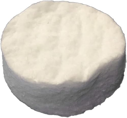 YUETTYY Spugna di lana di ceramica per camino, spugna rotonda in ceramica per caminetto a bioetanolo sicurezza focolare 8,6 x 2,5 cm (5 pezzi)