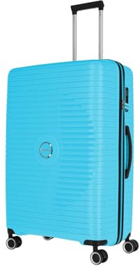 Travelite Hartschalen Koffer groß, 4 Rollen, ORBITA, Trolley mit bruchsicherer Schale und praktischer Inneneinteilung, TSA Schloss, 77 cm, 103 Liter