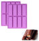 Stampi Per Barrette,Stampo Barrette Energetiche Silicone,8 Cavità Stampo Rettangolari in Silicone,Stampo Rettangolari Silicone 8 Cavità Per Cioccolato,Stampi in Silicone per Barrette Cereali,2PC
