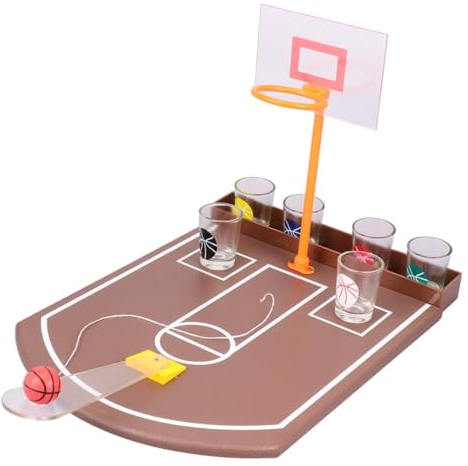ibasenice Trinkspielzeug Barzubehör Aus Acryl Kreatives Desktop-Basketball-Spielzeug Lustiges Bar-Requisite Unterhaltungszubehör Für Hause Und Bar Einfach Zu Spielen