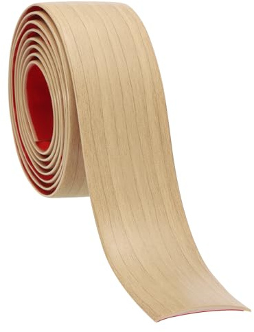 PATIKIL Bande de Transition de Sol autocollante 2 Pouce x 6.6 Ft, Sol Stratifié en Vinyle, Séparateur Plat pour Joindre les Interstices du Sol, les Portes, les Carreaux de Sol, Chêne