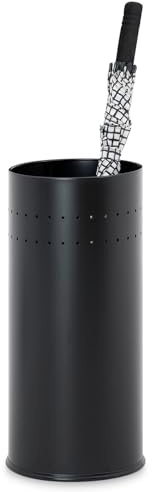 IDIMEX Schirmständer Sligo schwarz - Regenschirmhalter aus Metall rund schlicht und modern, ideal für Flur oder Hauseingang, Schirmhalter