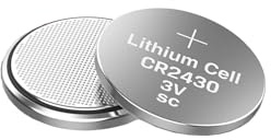 Batteria a bottone CR2430 3V, confezione da 5 pezzi, ideale per orologi, giocattoli e piccoli dispositivi elettronici.