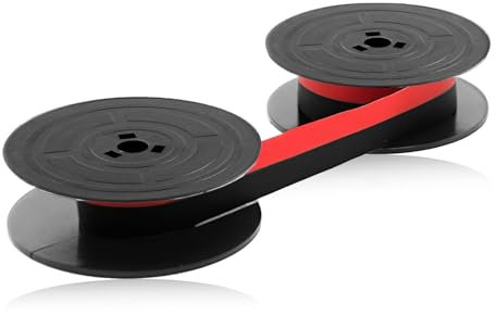 Farbband für Schreibmaschine Doppelpack, Schreibmaschinenband Schwarz Rot mit Olivetti GR4, Strapazierfähig und Langlebig Nylon Schreibmaschine Farbband für Kreative und Professionelle Anwendungen