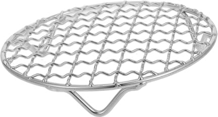 ULTECHNOVO Grillrost Aus Edelstahl Luftfritteusenrost Runder Grillrost Dampfgarer Aus Edelstahl Dampfgarer Für Töpfe Einmachrost Klein Kleiner Backrost Aus Runder Kochrost
