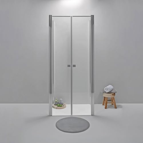 Box Doccia 3 Lati 70x120x70 cm x h195 - Cabina Doccia con Apertura Saloon, Cristallo Temperato 6mm, Lato Fisso Trasparente, Profilo Cromato e Chiusura Magnetica - Regolabile e Facile da Installare