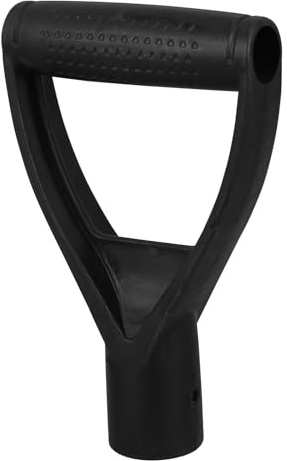 Handle Grip Replacement Garden Handles Rake Tool D Snow Spade Parts Triangle Harrow Raking Digging Scoop Forks Gardening Trowels - (Color: Black, Size: 19X12CM)