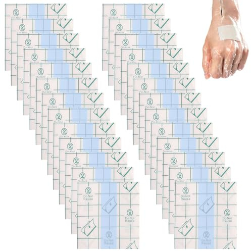 80 Pcs Wasserfeste Pflaster 10 * 15cm Wasserdicht Transparent Bandage Transparent Selbstklebender Tattoo Dass Wasser In Wunde Aftercare für Schwimmen Tattoo Duschen Verhindern
