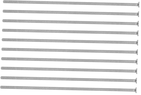 Gatuida Viti in Acciaio Inox Piatte Per Piastra a Muro Viti Di Uscita Lunghe Autofilettanti Per Riparazioni Elettriche Set Da 10 Pezzi