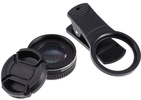 LRXIYODE Obiettivo Macro per Telefono Clip Lente Macro per Smartphone Rivestimento Multistrato Materiale in Lega di Alluminio e Antigrasso