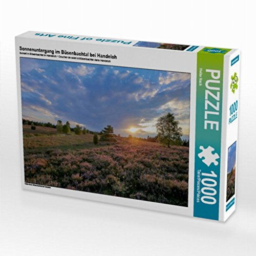 CALVENDO Puzzle Sonnenuntergang im Büsenbachtal bei Handeloh | 1000 Teile Lege-Größe 64 x 48 cm Foto-Puzzle für glückliche Stunden