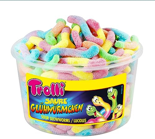 Trolli - Glühwürmchen - Fruchtgummi - sauer - Box - 1050 Gramm