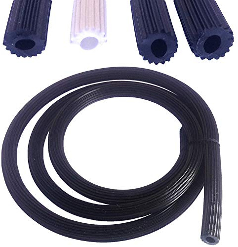 0,49€/m Meterware Gummi Keder 4,2mm für Fliegengitter Insektenschutz in schwarz aus Kunststoff PVC rund für Spannrahmen als Kederband Kedergummi Kederschnur Ersatzteil Zubehör (50m -S-4,2mm)