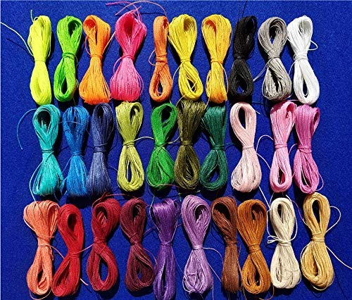 Linhasita gewachstes Garn, 0,5 mm, 30 Farben, 20 Meter pro Farbe, 600 m