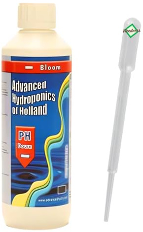 Weedness Advanced Hydroponics pH-Senker 500 ml Blüte - ph-senker Heber Dünger Pflanzen Grow Anbau Indoor Down Granulat Tomaten Rasen Orchideen