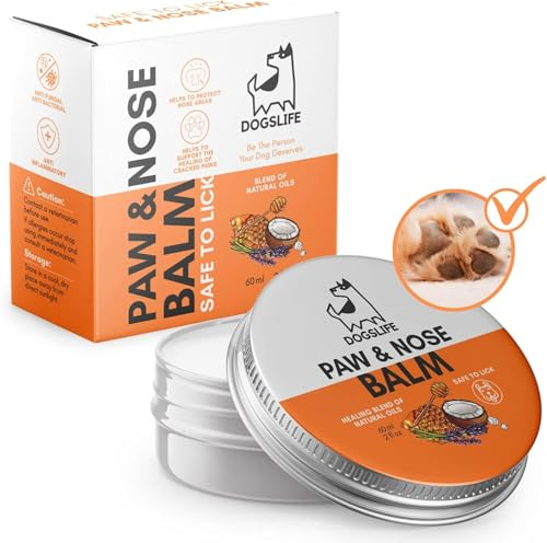 Pfoten- und Nasenbalsam für Hunde | Pflegender Balsam 60ml | Lindert Juckreiz, Risse und Schäden | 100% natürlich | Our Dogs Life