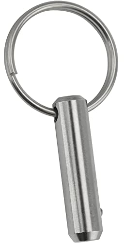 FASTON® Steckbolzen mit Kugelsicherung 5x28 mm Edelstahl A2 V2A (10 Stück) Klappbolzen Ringbolzen Klappsplint Sicherungsbolzen Klappstecker Steckbolzen mit Ring