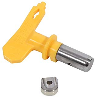 Airless Düse, Haofy Airless Farbspritzpistole TIPP Spritzpistole Düse, Reversibel Luftlos Spritzpistolendüsen für Latexfarben, Rostschutzfarben und Dispersionen, Gelbe, 421