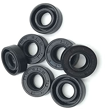 2ST Nbr Wellendichtring Tc Typ Nitril Covered Öldichtung Doppel Lippe mit Schraubenzugfeder, 8X12X3mm