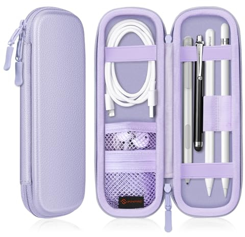 Fintie Hülle für Apple Pencil Pro/ (USB-C) & Apple Pencil 2/1 Generation | Elastischer Stifthalter mit Gummiband, Abnehmbare Stylus-Tasche, Stifttasche für iPad-Hüllen