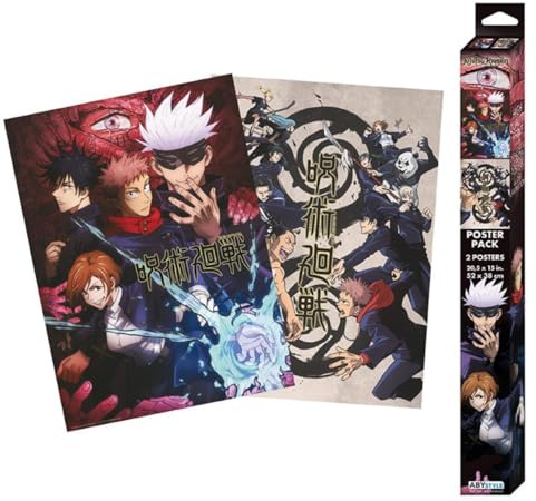GB Eye GBYDCO024 Chibi Poster Jujutsu Kaisen Group and Schools 52 x 38