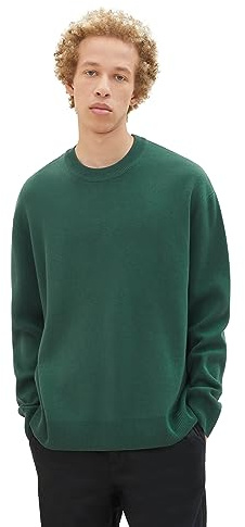 TOM TAILOR Denim 1038265 Maglione, 10778-hunter Green, XL Uomo