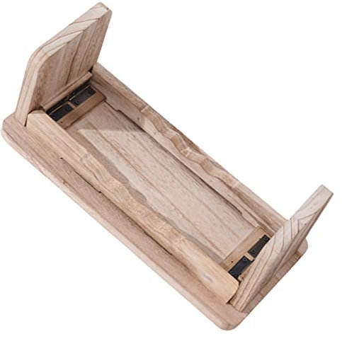 CORHAD Meditationsstuhl Zen Hocker Knie Sitz Hocker Aus Hellem Naturholz Klappbar rutschfest Klein Und Leicht Für Meditation Und Hausgebrauch