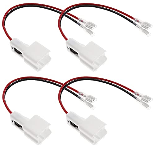 EMSea 4 Stück Auto Audio Lautsprecher Kabelbaum Kompatibel mit Dokker Logan 2 Lodgy Sandero 2 Note Qashqai Lautsprecherkabel Adapter Audio Horn Kabelbaum Stecker