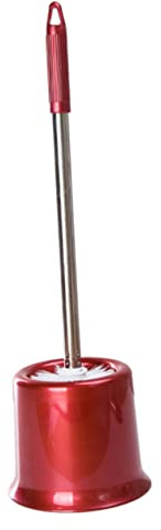 Alipis Ensemble Brosse Et Support pour Toilettes Acier Inoxydable Bidon Rond Nettoyage Facile Portée Design Moderne Rangement Vin