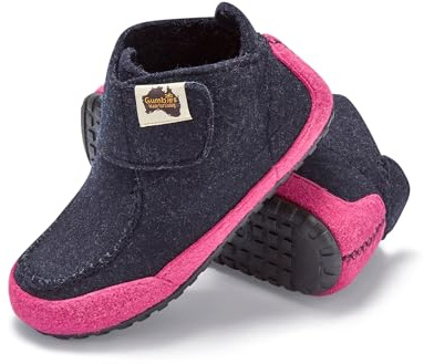 Gumbies Quokka Indoor & Outdoor Slippers, Easy Slip On House Booties with Recycled Materials, Ideas for Gift Giving for Men & Women, Navy & Pink, UK 6
