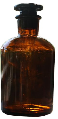 Generisch Apothekerflasche 250 ml, Enghals, Braunglas (6er Pack)
