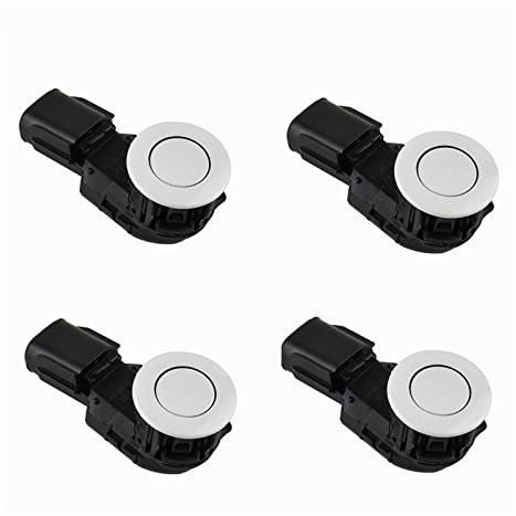 DKPMWD Rückfahrsensor 4 STÜCKE 89341-42010 PDC Parksensor Für Toyota Für RAV 4 IV A4 2.0 ZSA42 2.5 Für Hybrid Parktronic Distance Control Anti Radarwarner Parken Sensoren(Weiss)