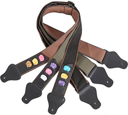 TOYANDONA Riemen Für E-bass Akustischer Gitarrengurt E-gitarren-gürtel Gitarrengurt Selber Machen Vintage Gitarrengurte Gitarre Verstellbarer Gürtel Vintage-gürtel Gitarrengürtel Black