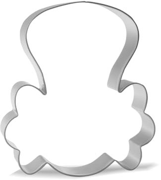 Keewah Stampino per biscotti a forma di viso di schiaccianoci di Natale, 10,2 cm, in acciaio inox