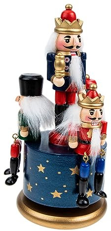 WESIEVYA Xmas Musik Box Rotierende Musikbox Mit Handgefertigtem Buntem - Weihnachtsdekoration Für Schreibtische Und Kreative Geschenkidee Für