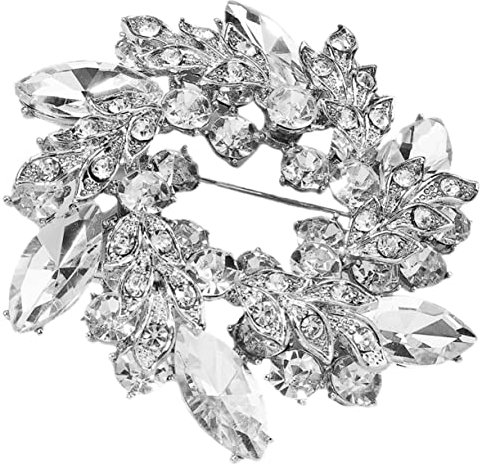 TINEASUR Bouquet Pin Brooch Mit Strass Für Hochzeiten Brosche Für Damen Vielseitig Einsetzbar Als Anstecknadel Für Braut Party Und Festliche Anlässe