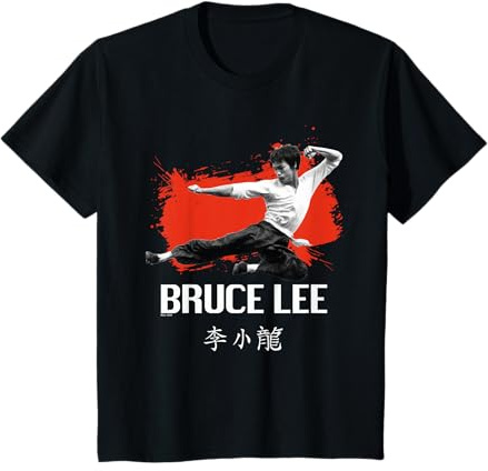 Kids Bruce Lee Martial Arts Kung Fu Kick Kids T-Shirt