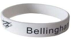 Valnight Braccialetti personalizzati di calciatori (Kylian Mbappé e Bellingham), colori del club, firma e numero delle tue magliette., Pequeño, Silicone, Nessuna pietra preziosa
