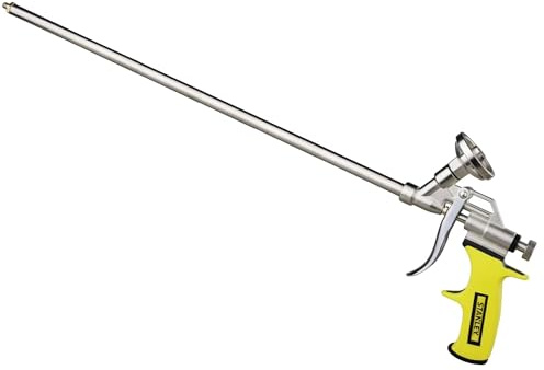 Stanley PRO-FG24 Foam Gun – High Precision Professional Grade 24 Applicator with Teflon Coated Basket, Metal Body & Extension Nozzles | For Expanding Insulation Foam | 1 Pack, 24 In