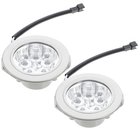 DIYEAH Led Range Hood Light Bulb 12v Dc Energy-Saving Cold Light for Kitchen Cooker Hood Replacement, Compact Round Design, Enhances Cooking Visibility