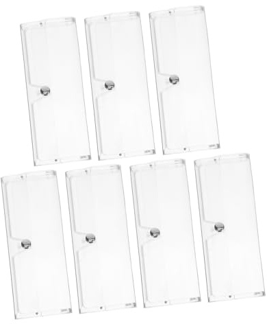 Ipetboom 7 pièces Étui à Rigide Coque Durable pour de Soleil Organisateur de Voyage Pratique Étui Transparent PVC pour Protection des Verres