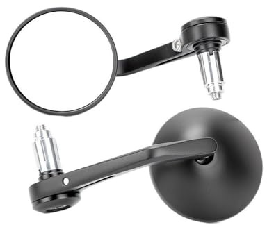 Espejo Final para Manillar De Motocicleta, Espejo Redondo De Aleación De Aluminio De 22mm Universal para CBR650R