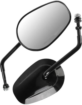 DAGMARA Espejos Retrovisores Motocicleta para XL 883 1200 2 Unids/par Espejo Retrovisor De Motocicleta Espejos Laterales Reflectores Plata Manillar De Motocicleta Espejo Final