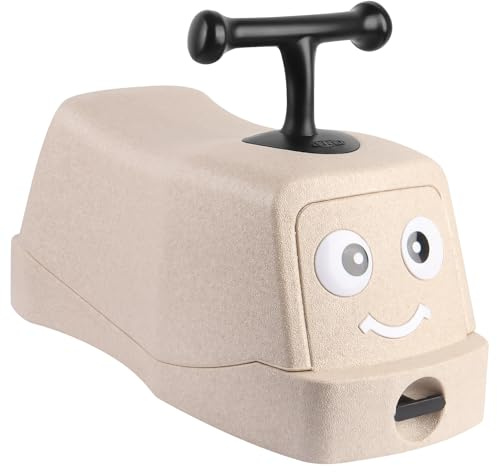Sport Laufrad für Babys, 1 Jahr, Lauflernhilfe – Lenkrad – für Kinder ab 12 Monaten – Spielzeugkiste – leise, kompakt, stabil, mehrere Richtungen, 52 x 24 x 22,5 cm – Beige